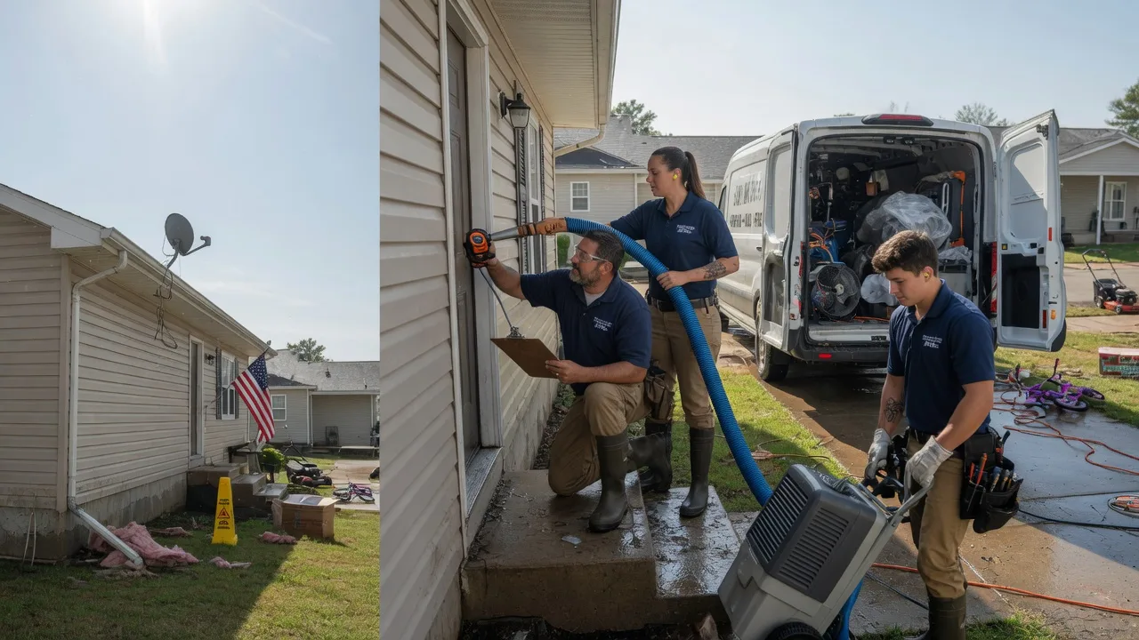 Ceiling Water Damage Restoration in Rosedale, IN near me
